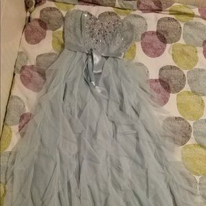 TEAL JEWELED DRESS